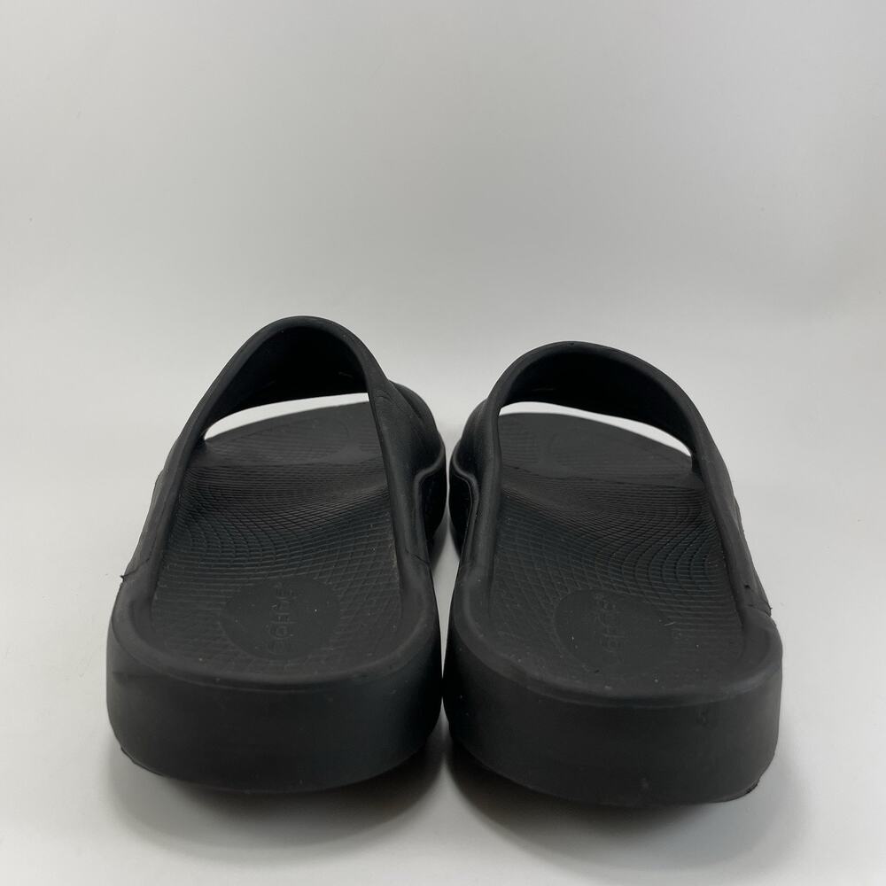 Oofos Ooahh Slide Sandals Womens Size 8 Black Comfort Recovery Mens 6 Black - Picture 4 of 9